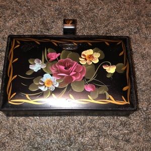 Decoware hand painted metal crumb catcher.